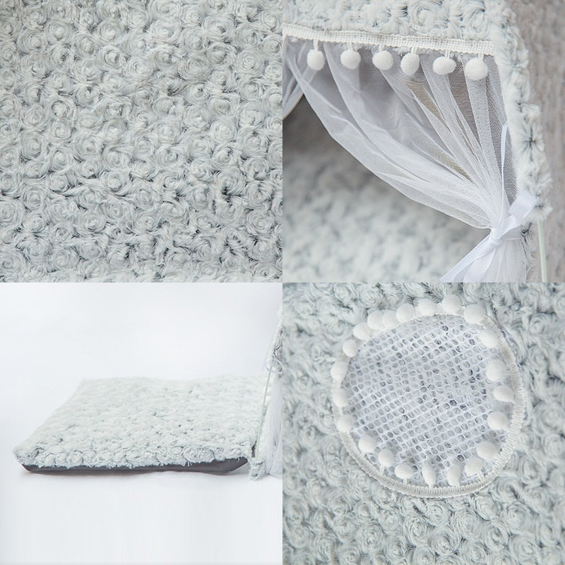 Doce Princesa - Cama para Gatos // Tenda Dobrável para Gatos // Cama para Casa de Cão // Casas para Gatos Almofada // Agora é vida de Princesa das Arábias!!!