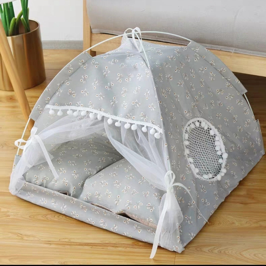 Doce Princesa - Cama para Gatos // Tenda Dobrável para Gatos // Cama para Casa de Cão // Casas para Gatos Almofada // Agora é vida de Princesa das Arábias!!!
