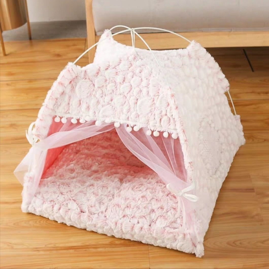 Doce Princesa - Cama para Gatos // Tenda Dobrável para Gatos // Cama para Casa de Cão // Casas para Gatos Almofada // Agora é vida de Princesa das Arábias!!!