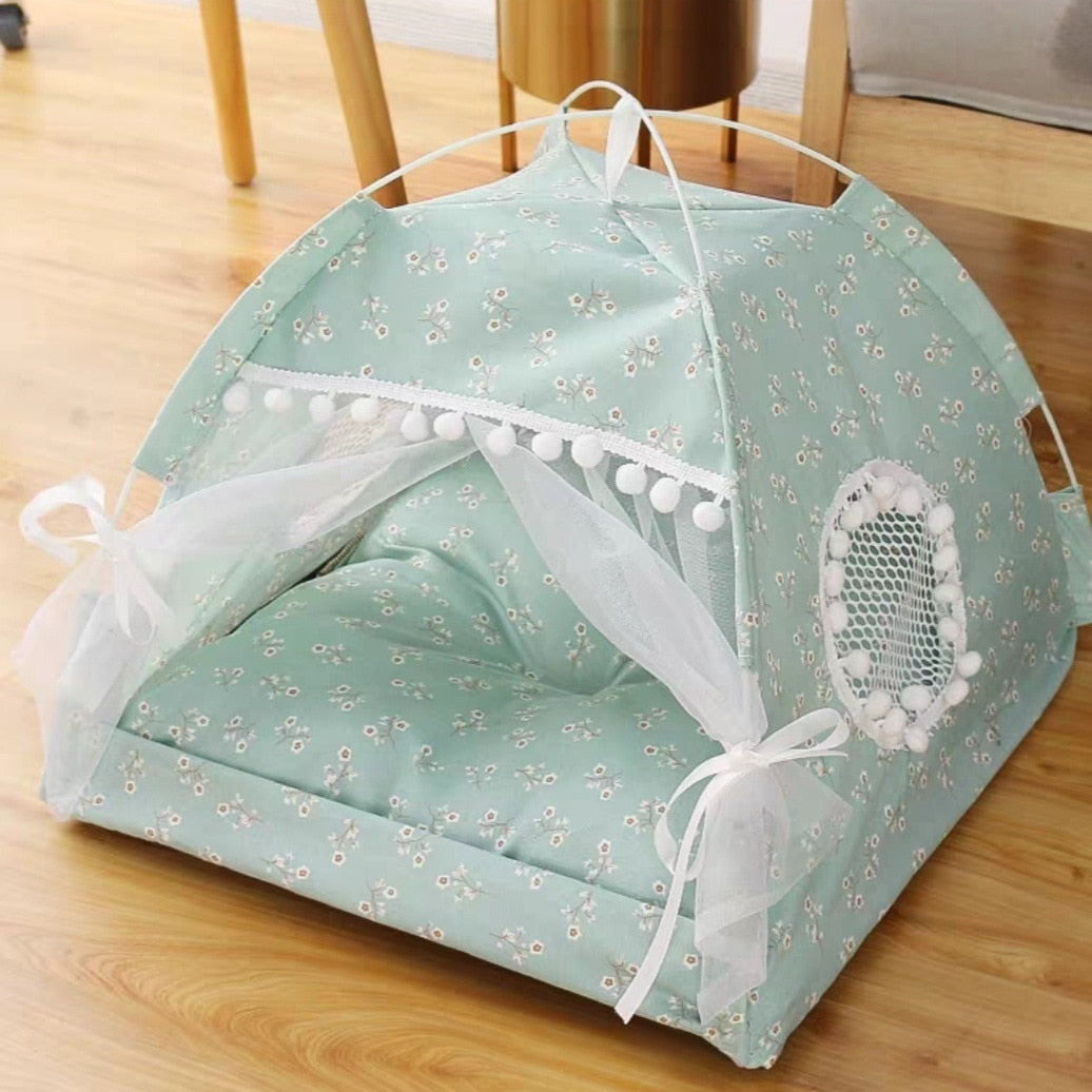 Doce Princesa - Cama para Gatos // Tenda Dobrável para Gatos // Cama para Casa de Cão // Casas para Gatos Almofada // Agora é vida de Princesa das Arábias!!!