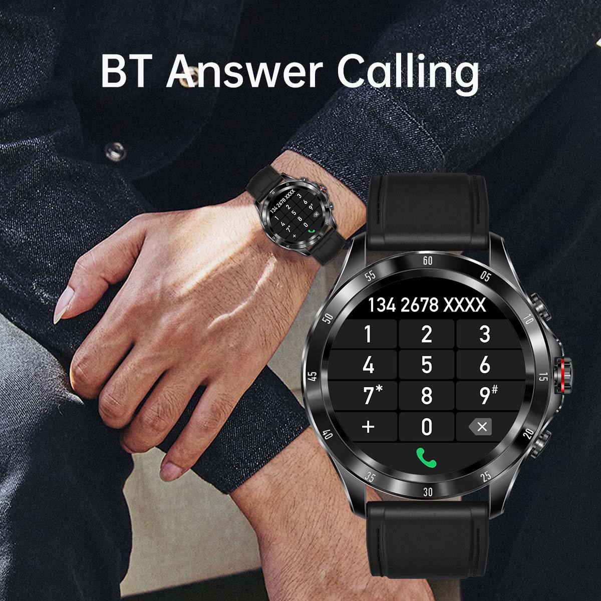 2025 Novo Relógio Inteligente Masculino Max7 Bluetooth SENBONO // Resposta Chamada // Relógio Masculino IP68 À Prova D' Água // Termômetro // Rastreador