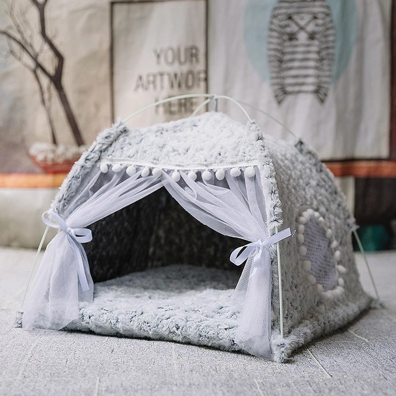 Doce Princesa - Cama para Gatos // Tenda Dobrável para Gatos // Cama para Casa de Cão // Casas para Gatos Almofada // Agora é vida de Princesa das Arábias!!!