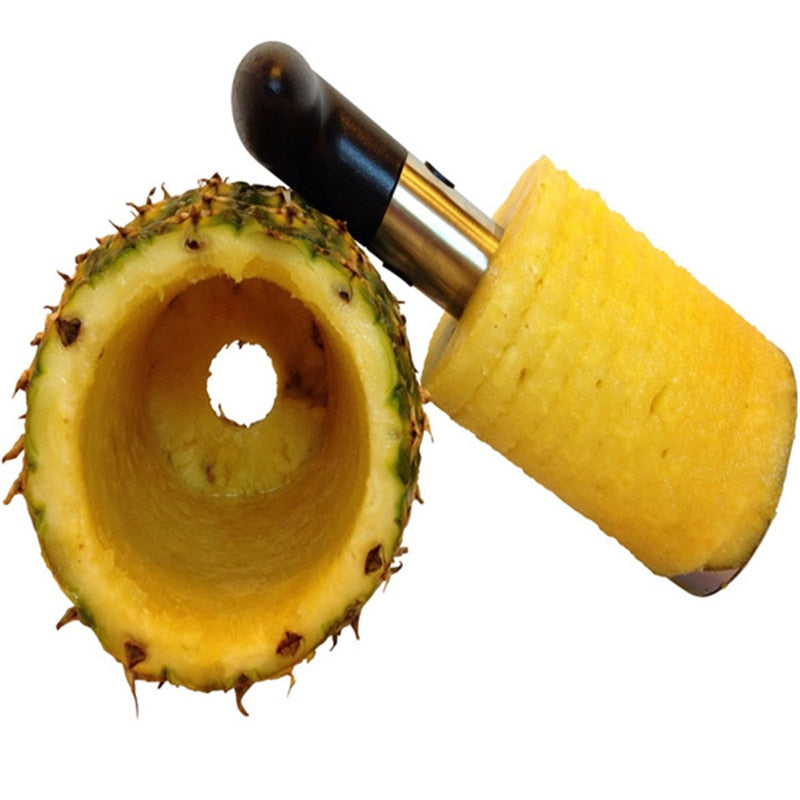 Fatiador Prático de abacaxi Halojaju LANÇAMENTO! // De Aço Inoxidável // Descascador, Cortador // Outro Nível em Ferramentas de Cozinha!