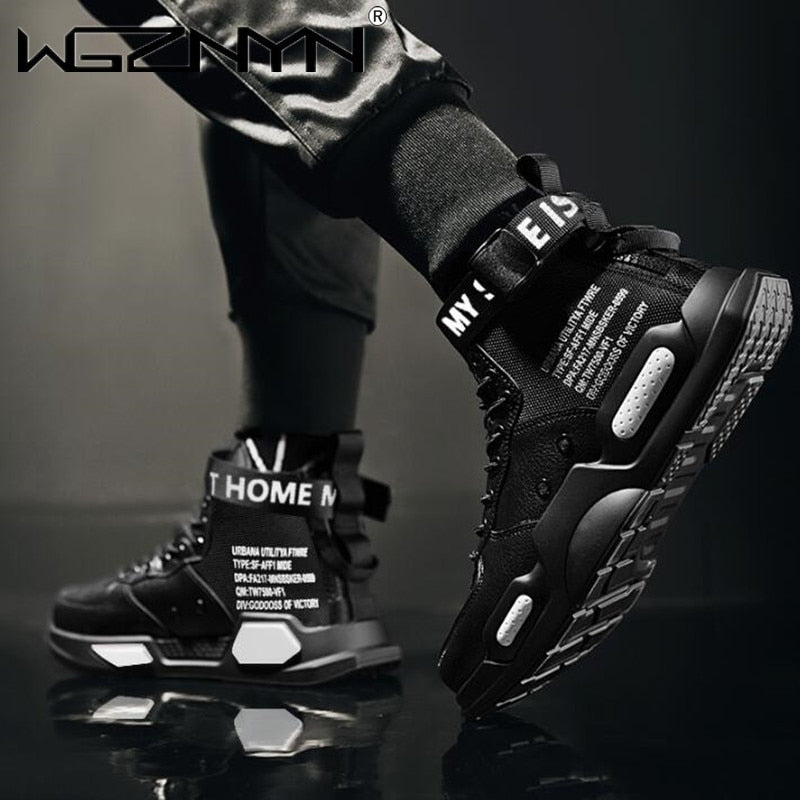 Tênis Masculino WGZNYN // Sapatos Cano Alto para Homens // Selvagem Casual Sports Masculino // Tênis Novos Treinadores // Respiráveis Ao Ar Livre // 100% de Conforto e Durabilidade!!!