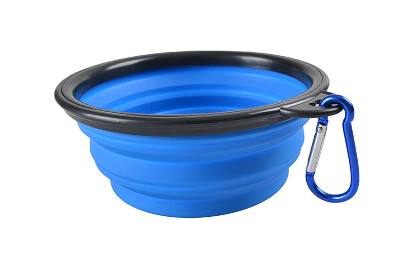 Comedouro De Silicone Portátil 350/1000 ML // Dobrável // Cão Gato // Recipiente Alimentador Para Passeio // A Brincadeira tá só começando...