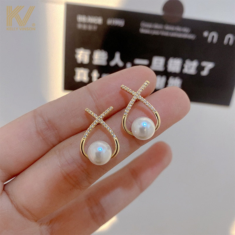 Novo* 2024 Brincos Gota de Pérola // Joias Cor de Ouro da moda para mulheres // Lindo Presente de Casamento, Noivado, Aniversário, etc... // Simplesmente Lindos e Irresistíveis!!!