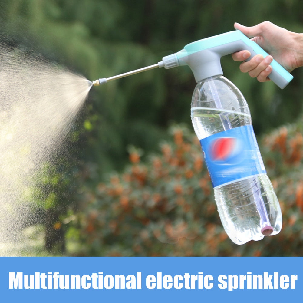 Pulverizador de Água Elétrico VKTECH para Jardim // Bomba de Ar Automática de Alta Pressão para Plantas, Lavagem de Carro // Carregamento USB