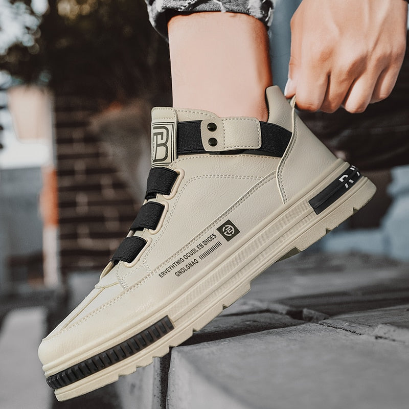 2025 Nova Moda Tênis Masculino LENOX Tide // Produto Confortável // Sapatos Casuais Toe // Sapatos de Trabalho Mid-top // Tênis de Caminhada Super Confortável // É como Andar nas Núvens!!!