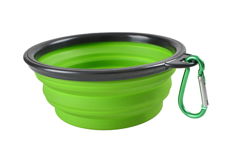 Comedouro De Silicone Portátil 350/1000 ML // Dobrável // Cão Gato // Recipiente Alimentador Para Passeio // A Brincadeira tá só começando...