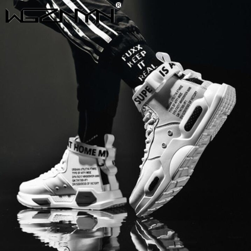 Tênis Masculino WGZNYN // Sapatos Cano Alto para Homens // Selvagem Casual Sports Masculino // Tênis Novos Treinadores // Respiráveis Ao Ar Livre // 100% de Conforto e Durabilidade!!!