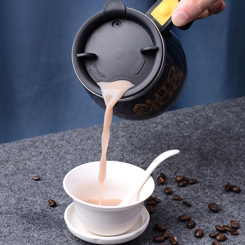 Nova Caneca Magnética Automática MUG Luckima // AUTO MAGNÉTIC // Copo de Mistura de leite / café // Aço Inoxidável // Misturador Criativo