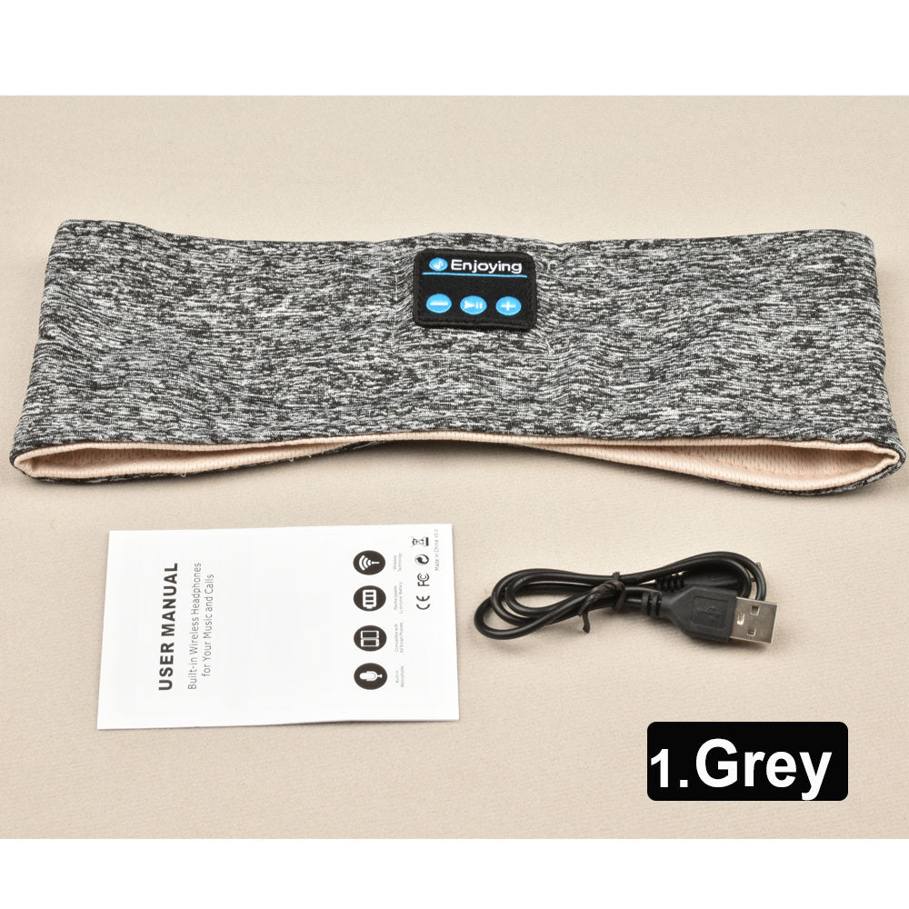 Bandana Sem Fio Bluetooth p/ Esporte, Corrida, Caminhada // Faixa de cabeça para dormir c/ Fones de ouvido / alto-falante // Moderna, Prática e Muito Útil!!!