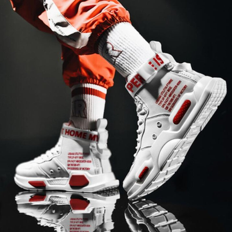 Tênis Masculino WGZNYN // Sapatos Cano Alto para Homens // Selvagem Casual Sports Masculino // Tênis Novos Treinadores // Respiráveis Ao Ar Livre // 100% de Conforto e Durabilidade!!!