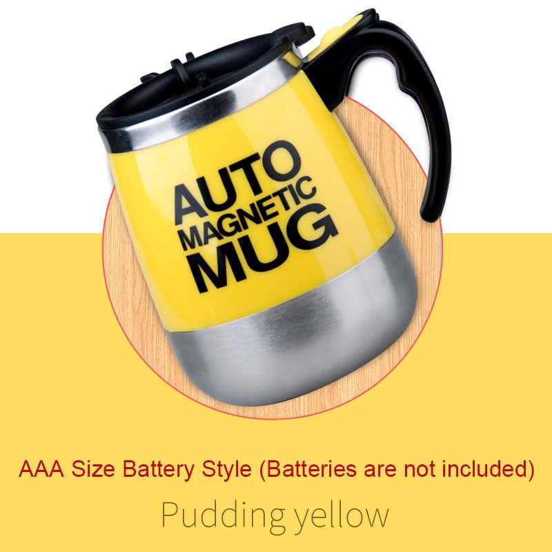 Nova Caneca Magnética Automática MUG Luckima // AUTO MAGNÉTIC // Copo de Mistura de leite / café // Aço Inoxidável // Misturador Criativo