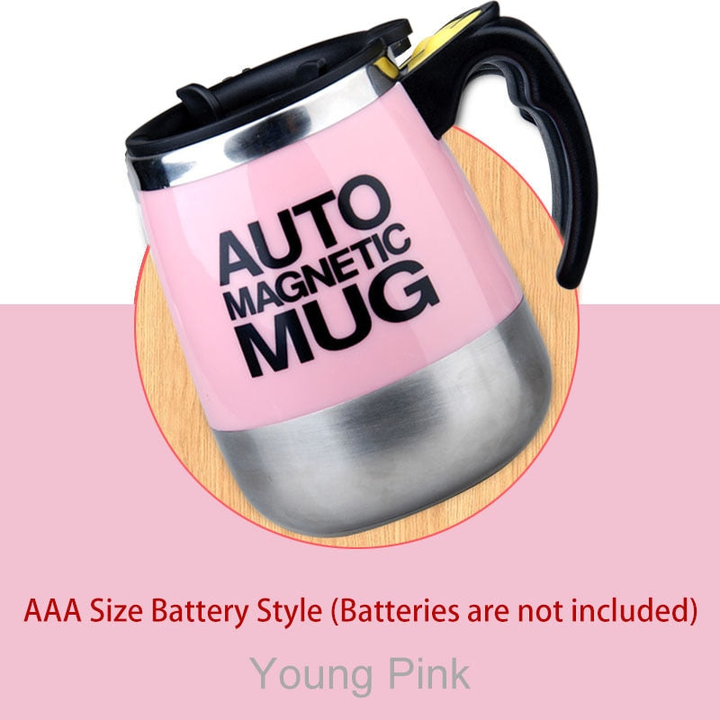 Nova Caneca Magnética Automática MUG Luckima // AUTO MAGNÉTIC // Copo de Mistura de leite / café // Aço Inoxidável // Misturador Criativo