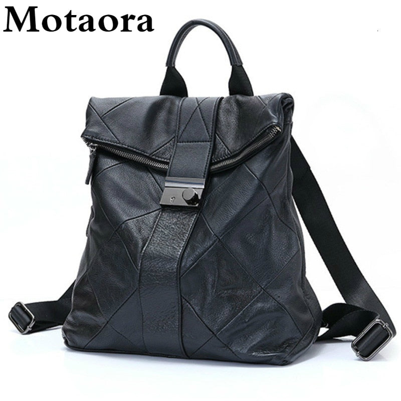 Mochila Feminina Antifurto de Couro Motaora // Bolsa de Viagem ao Ar Livre // Mochila de Grande Capacidade // Linda, Vesátil, Durável e Muito Resistente!!!