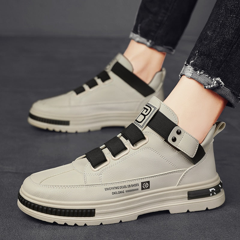 2025 Nova Moda Tênis Masculino LENOX Tide // Produto Confortável // Sapatos Casuais Toe // Sapatos de Trabalho Mid-top // Tênis de Caminhada Super Confortável // É como Andar nas Núvens!!!