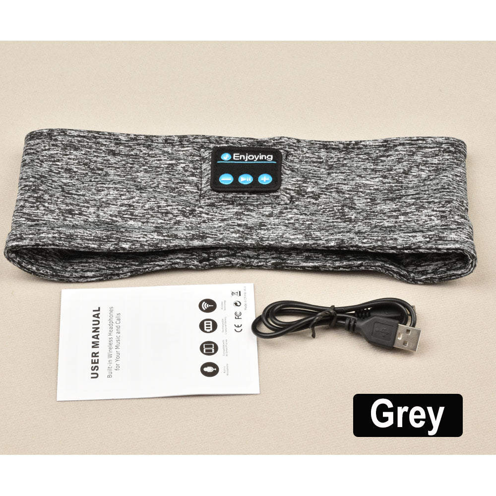 Bandana Sem Fio Bluetooth p/ Esporte, Corrida, Caminhada // Faixa de cabeça para dormir c/ Fones de ouvido / alto-falante // Moderna, Prática e Muito Útil!!!