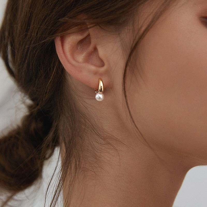 Novo* 2024 Brincos Gota de Pérola // Joias Cor de Ouro da moda para mulheres // Lindo Presente de Casamento, Noivado, Aniversário, etc... // Simplesmente Lindos e Irresistíveis!!!