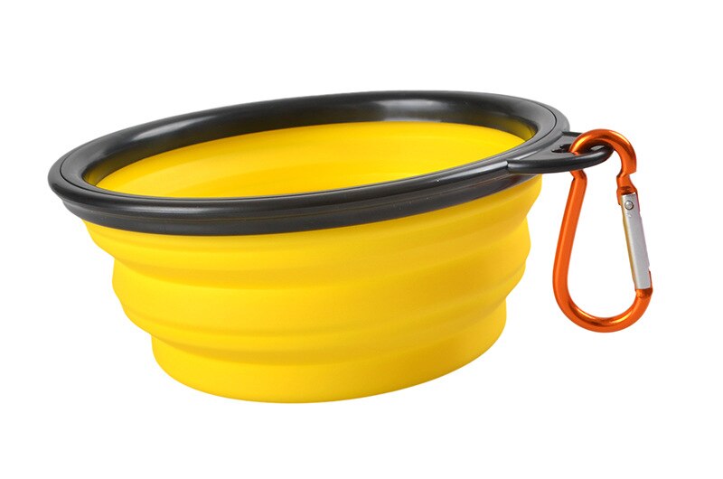 Comedouro De Silicone Portátil 350/1000 ML // Dobrável // Cão Gato // Recipiente Alimentador Para Passeio // A Brincadeira tá só começando...