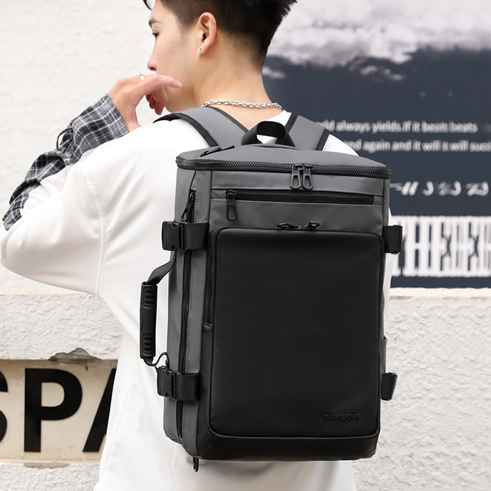 Mochila à prova d'água XA85C WELLVO Para Laptop Masculina // Mochila Grande de 15,6 polegadas (39,62cm) // Multifuncional, Bolsa de Bagagem de Viagem, Masculina