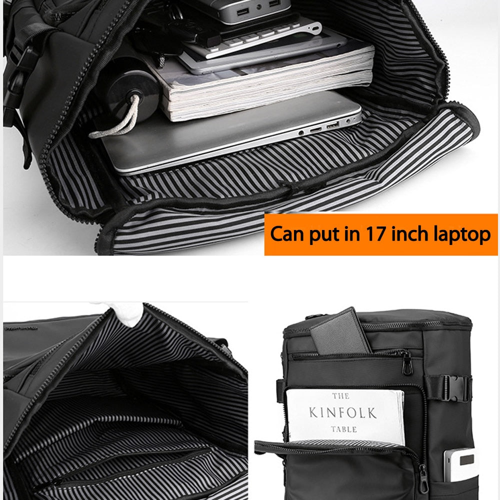 Mochila à prova d'água XA85C WELLVO Para Laptop Masculina // Mochila Grande de 15,6 polegadas (39,62cm) // Multifuncional, Bolsa de Bagagem de Viagem, Masculina