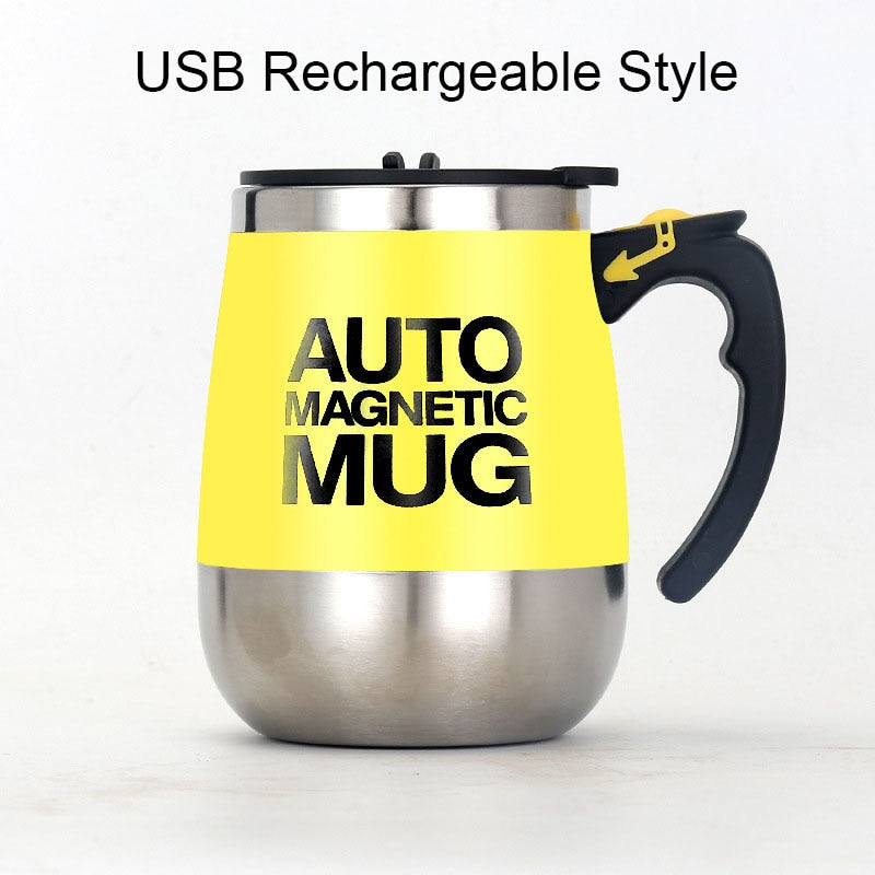 Nova Caneca Magnética Automática MUG Luckima // AUTO MAGNÉTIC // Copo de Mistura de leite / café // Aço Inoxidável // Misturador Criativo