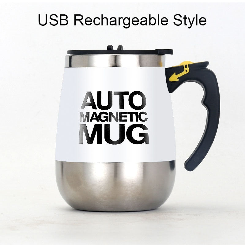 Nova Caneca Magnética Automática MUG Luckima // AUTO MAGNÉTIC // Copo de Mistura de leite / café // Aço Inoxidável // Misturador Criativo