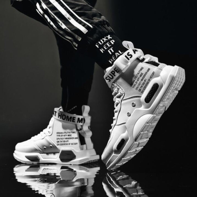 Tênis Masculino WGZNYN // Sapatos Cano Alto para Homens // Selvagem Casual Sports Masculino // Tênis Novos Treinadores // Respiráveis Ao Ar Livre // 100% de Conforto e Durabilidade!!!