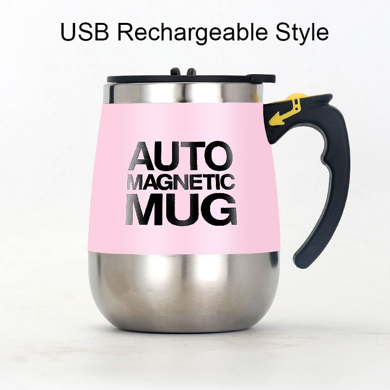 Nova Caneca Magnética Automática MUG Luckima // AUTO MAGNÉTIC // Copo de Mistura de leite / café // Aço Inoxidável // Misturador Criativo