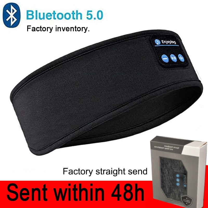 Bandana Sem Fio Bluetooth p/ Esporte, Corrida, Caminhada // Faixa de cabeça para dormir c/ Fones de ouvido / alto-falante // Moderna, Prática e Muito Útil!!!