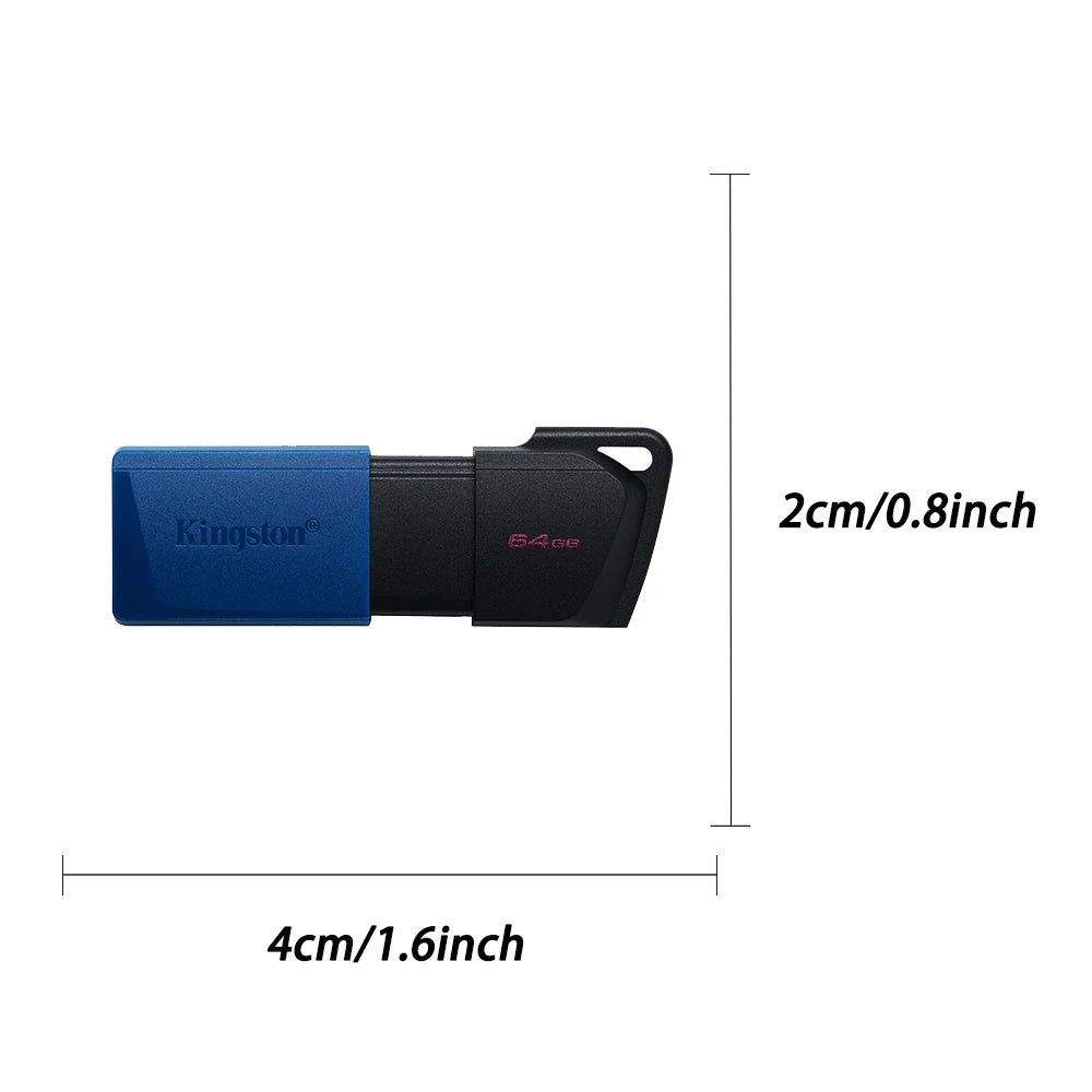 Pen Drive Kingston USB 3.2 Gen 1 // 64 GB, 128 GB e 256 GB // Mini Pen Drive Original p/ PC.