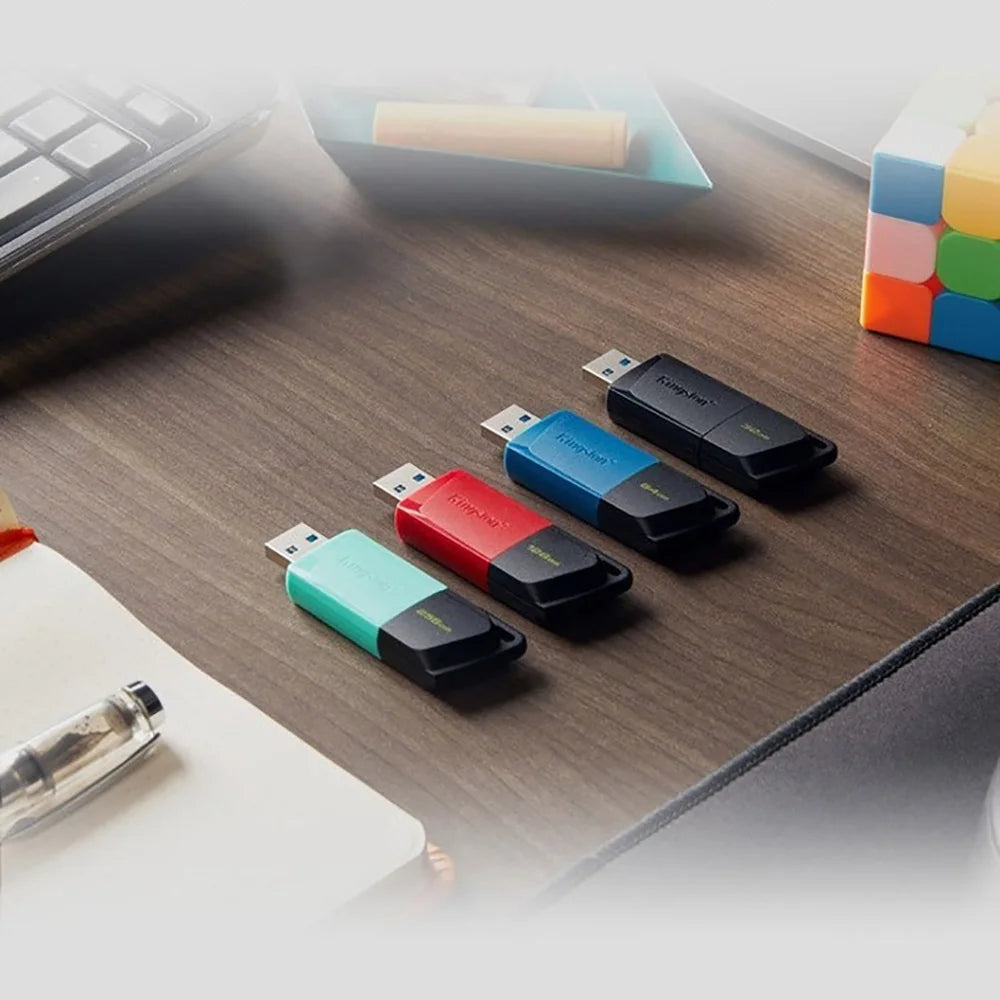 Pen Drive Kingston USB 3.2 Gen 1 // 64 GB, 128 GB e 256 GB // Mini Pen Drive Original p/ PC.
