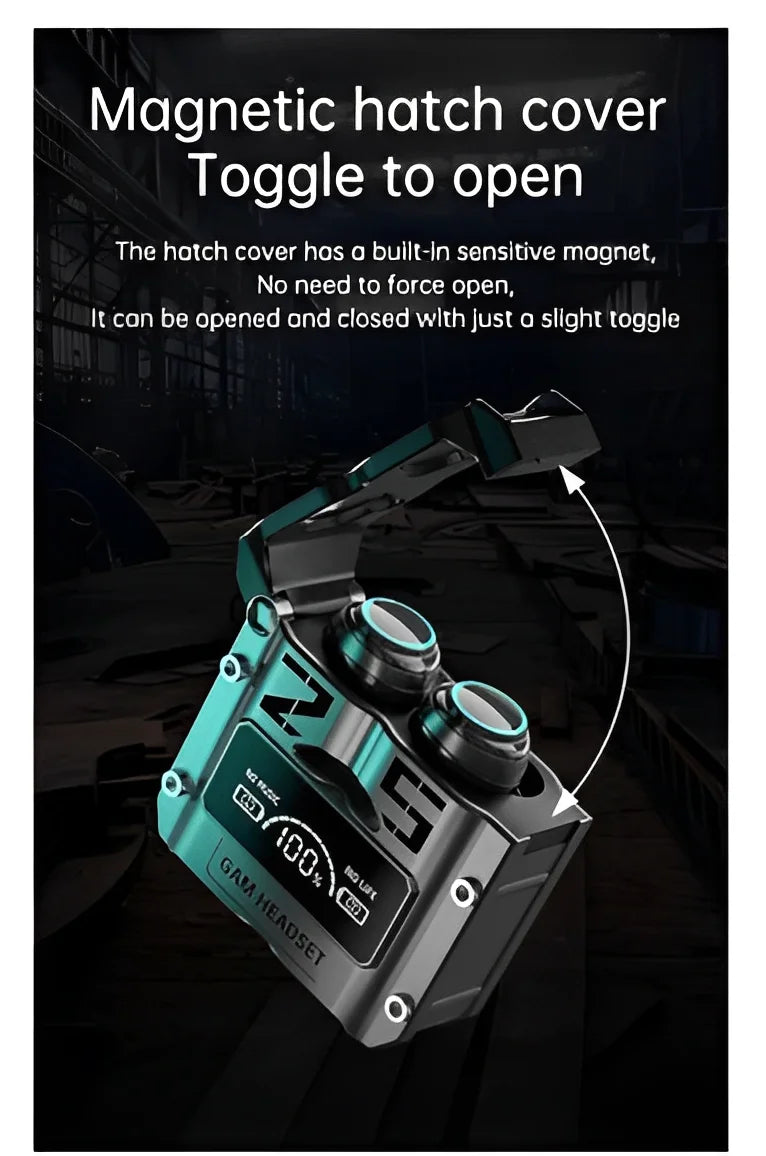 Fone de Ouvido Bluetooth sem fio M25 TWS // Com Redução de Ruído Estéreo // Controle de Toque e Microfone p/ Jogos