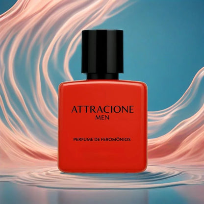 Perfume Attractie Men c/ Feromônios // Fragrância Fixadora e Duradoura // Frasco Vermelho de Luxo 25ml