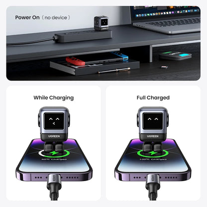 New! Carregador Robô Design PD UGREEN 65W // Gan Carregador Rápido PPS PD3.0 para iPhone 15 14 13 Carga Rápida para Xiaomi Laptop Macbook