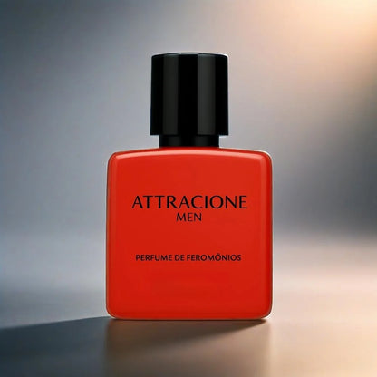 Perfume Attractie Men c/ Feromônios // Fragrância Fixadora e Duradoura // Frasco Vermelho de Luxo 25ml