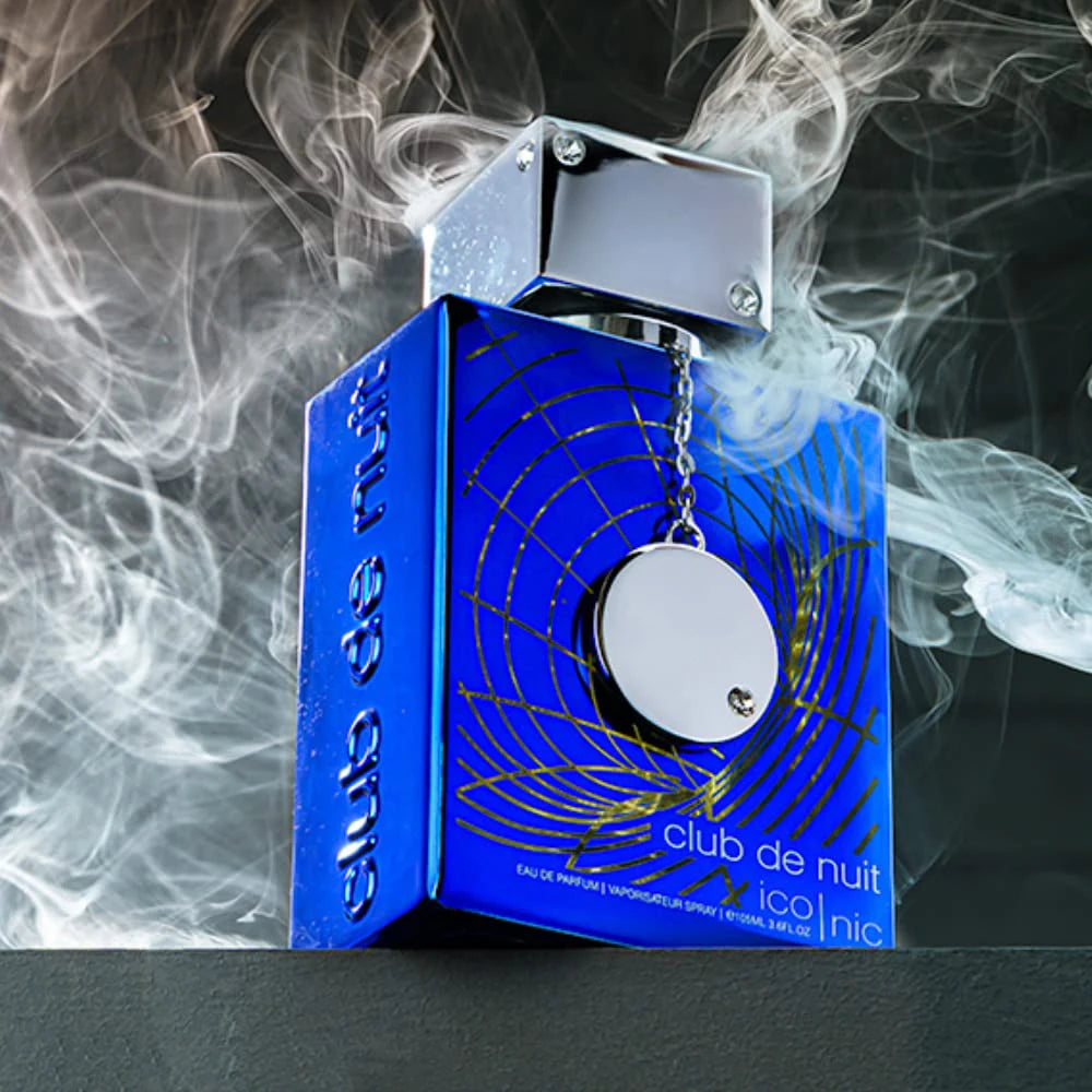 Armaf Club de Nuit Blue Iconic para homens Eau de Parfum Spray, 3,6 onças