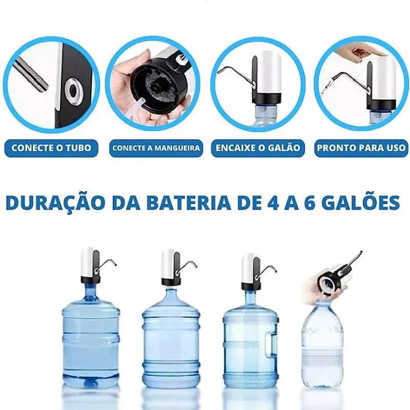 Bomba de Água para Galão // Facilita // Aparelho Elétrico de Retirada de Água para Bombeamento de Água // Muito Prático e Eficiente!!!