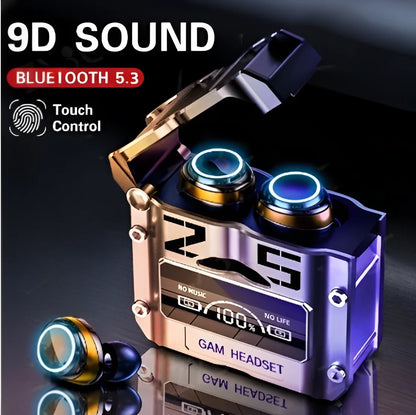 Fone de Ouvido Bluetooth sem fio M25 TWS // Com Redução de Ruído Estéreo // Controle de Toque e Microfone p/ Jogos