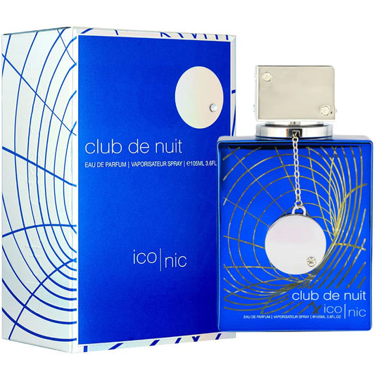 Armaf Club de Nuit Blue Iconic para homens Eau de Parfum Spray, 3,6 onças