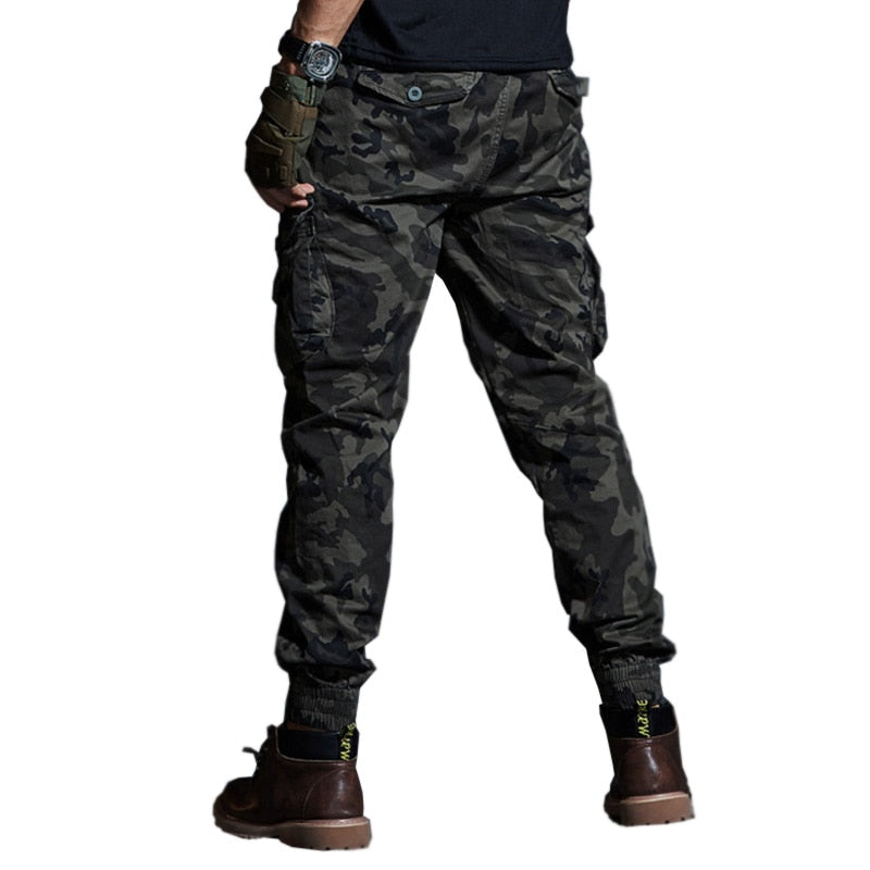 Calças Masculinas BIRD MOUNTAIN Militares Táticas Joggers Camufladas/ Cáqui/ Pretas/ Exército// Casuais de Alta Qualidade // Calças Cargo Multibolsos da moda