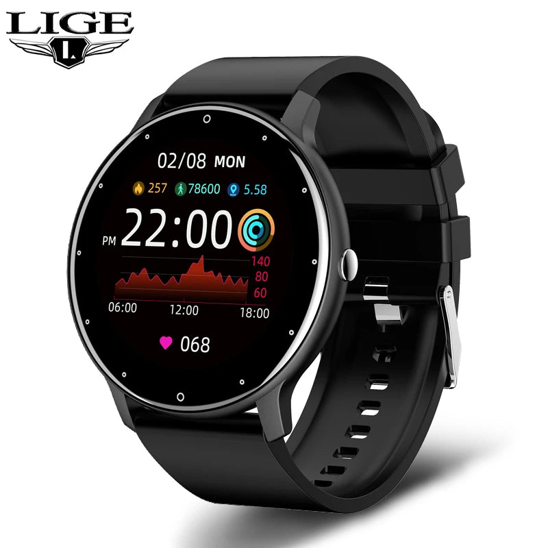 Smartwatch Feminino LIGE 2026 // Tela Touch Completa // Esportivo/Fitness // À Prova d'Água (IP67) // Bluetooth // Compatível com Android e iOS
