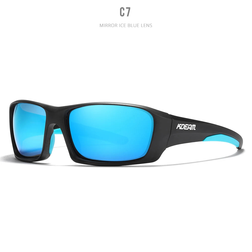 Óculos de Proteção Esportivos de Alta Qualidade KDEAM TR90 // Com Lentes Polarizadas // Ideais p/ Caminhadas e Pesca // Com Estojo c/ Zíper.