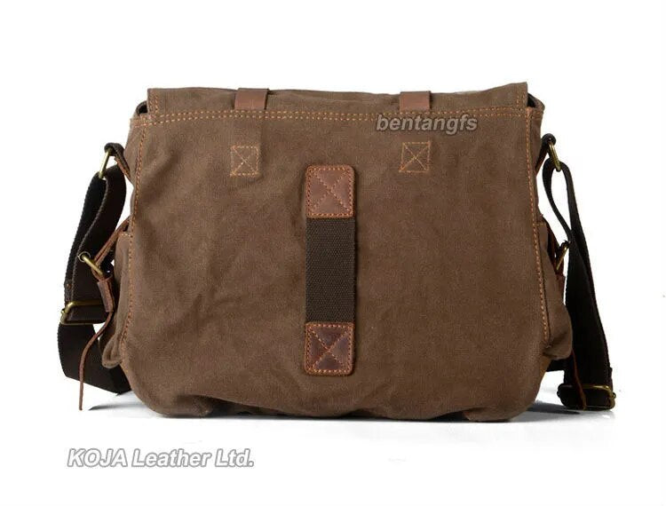 Bolsa de Ombro Masculino Crossbody Eu sou a lenda Will Smith de Lona Militar + Couro Genuíno // Lindas Sacolas Casuais Mensageiro de Lona 2024 Super Resistentes