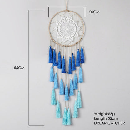 Decoração de Quarto Nordic Artilady Tassel Dream Catcher // Lindas Decorações de Boa Sorte de Quarto/sala/corredor, etc...nas Cores Rosa, Azul e Branco. Um Excelente Presente Para Decoração!!!