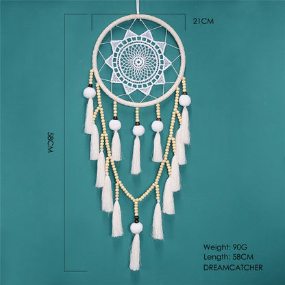 Decoração de Quarto Nordic Artilady Tassel Dream Catcher // Lindas Decorações de Boa Sorte de Quarto/sala/corredor, etc...nas Cores Rosa, Azul e Branco. Um Excelente Presente Para Decoração!!!