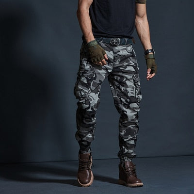 Calças Masculinas BIRD MOUNTAIN Militares Táticas Joggers Camufladas/ Cáqui/ Pretas/ Exército// Casuais de Alta Qualidade // Calças Cargo Multibolsos da moda