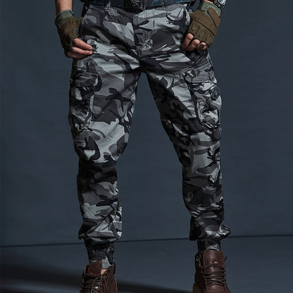 Calças Masculinas BIRD MOUNTAIN Militares Táticas Joggers Camufladas/ Cáqui/ Pretas/ Exército// Casuais de Alta Qualidade // Calças Cargo Multibolsos da moda