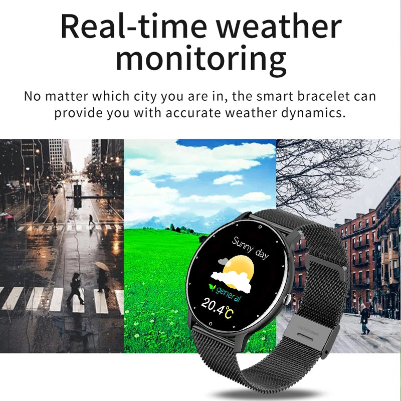 Smartwatch Feminino LIGE 2026 // Tela Touch Completa // Esportivo/Fitness // À Prova d'Água (IP67) // Bluetooth // Compatível com Android e iOS